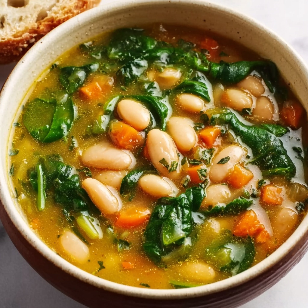 Spinach, Lentil, and Butter Bean Soup Recipe - Recipe Image