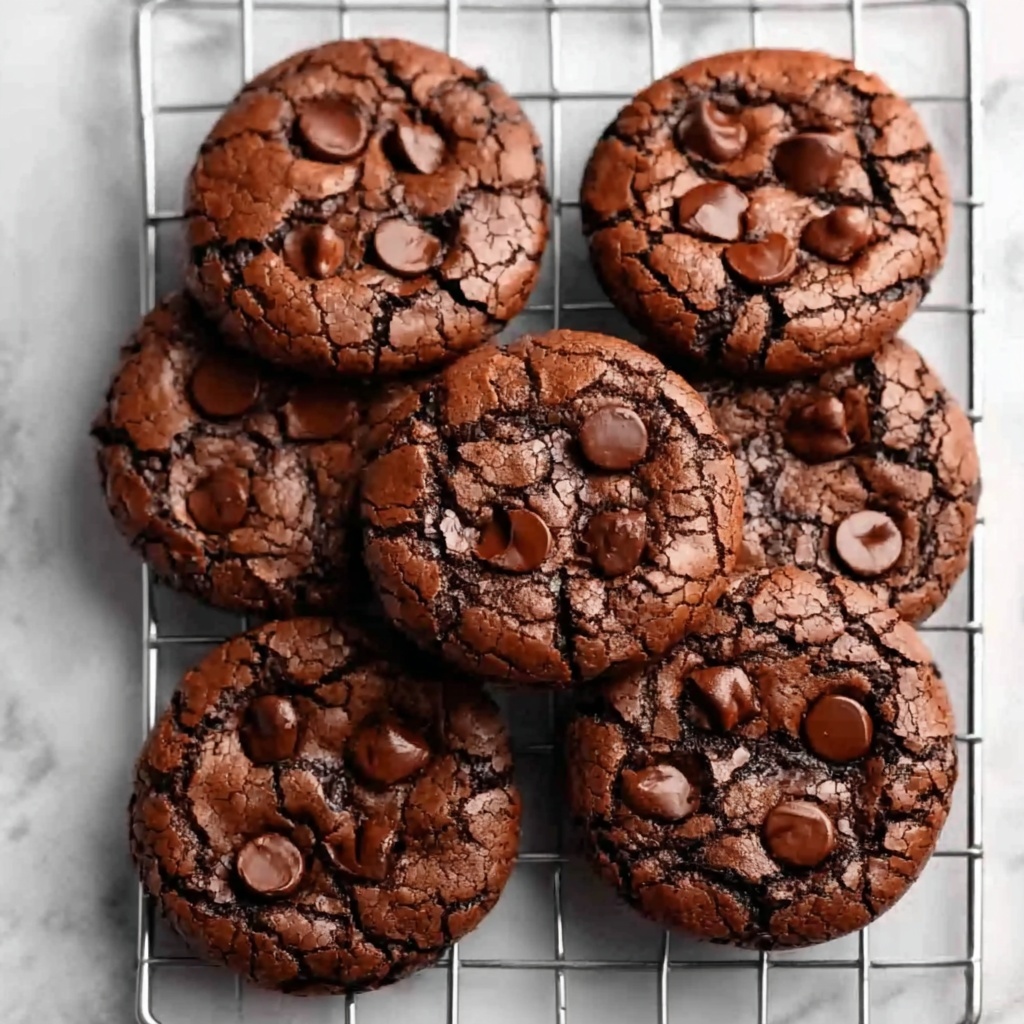 Fudgy Chocolate Brownie Cookies Recipe - Recipe Image