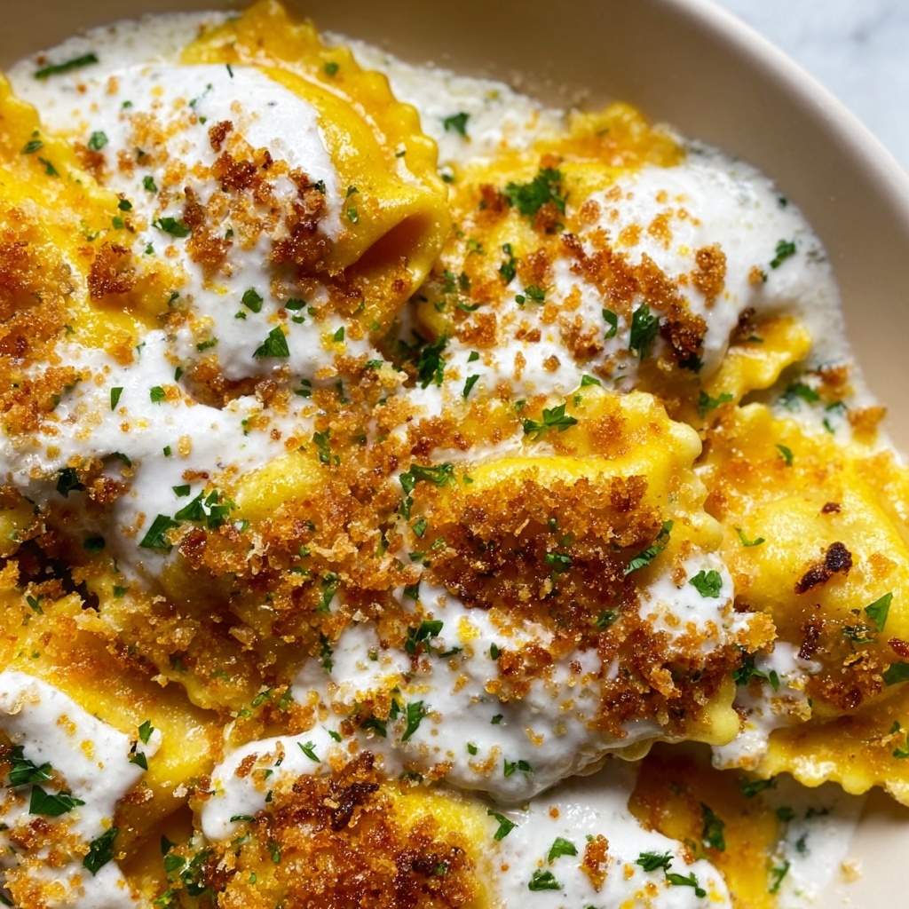 Brown Butter and Lemon Toasted Skillet Ravioli Recipe - Recipe Image