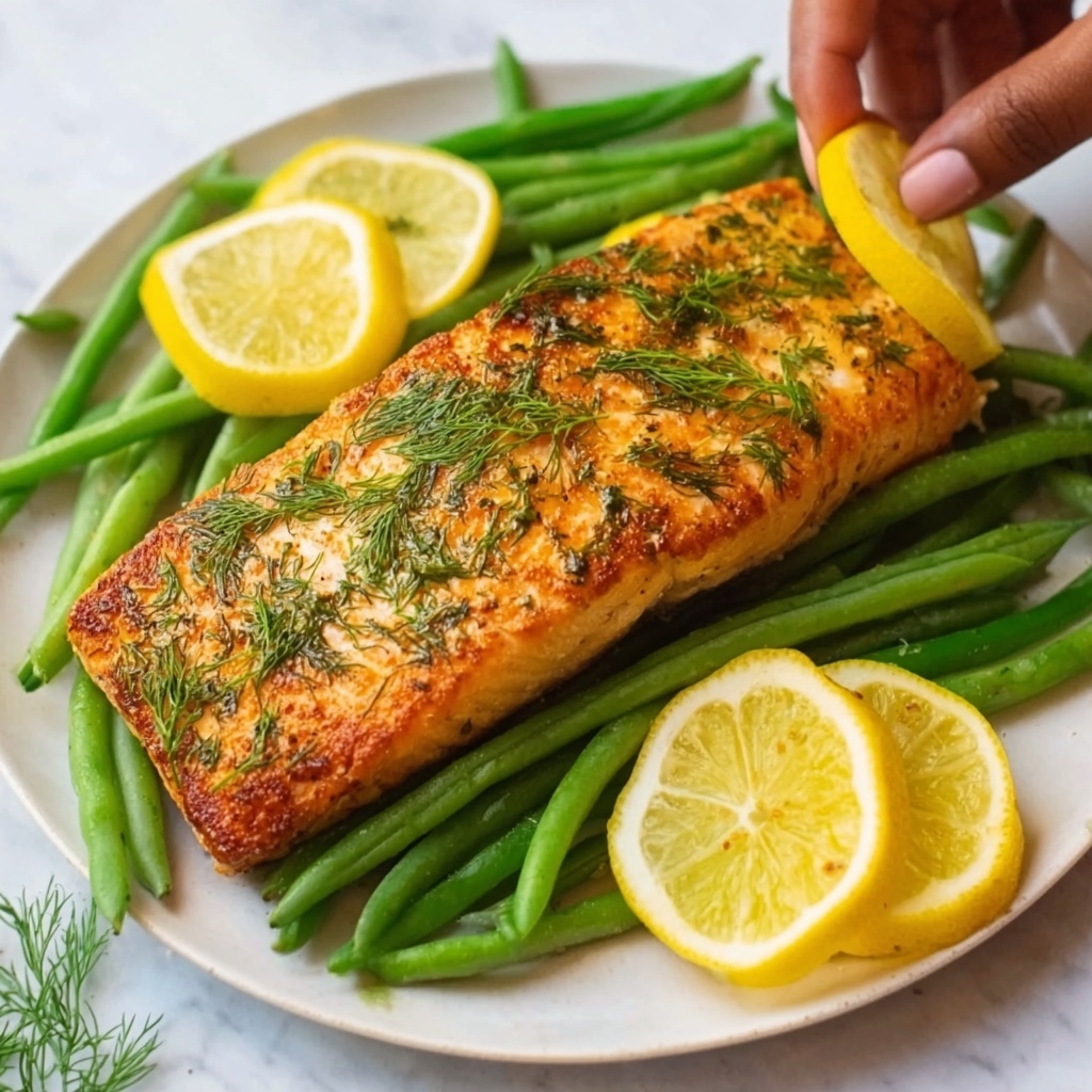 Lemon-Dill Crusted Air Fryer Salmon Recipe - Recipe Image
