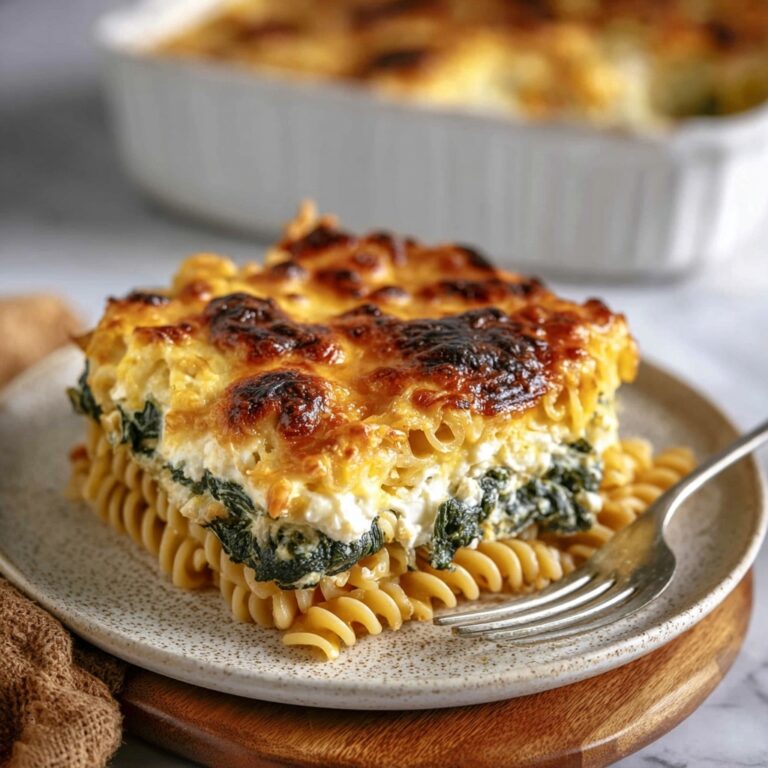 Spinach and Feta Pastitsio Pie Recipe