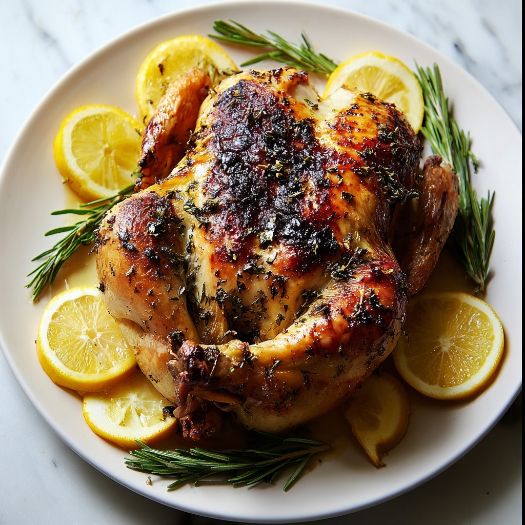 Lemon Herb Roasted Chicken Recipe - Recipe Image