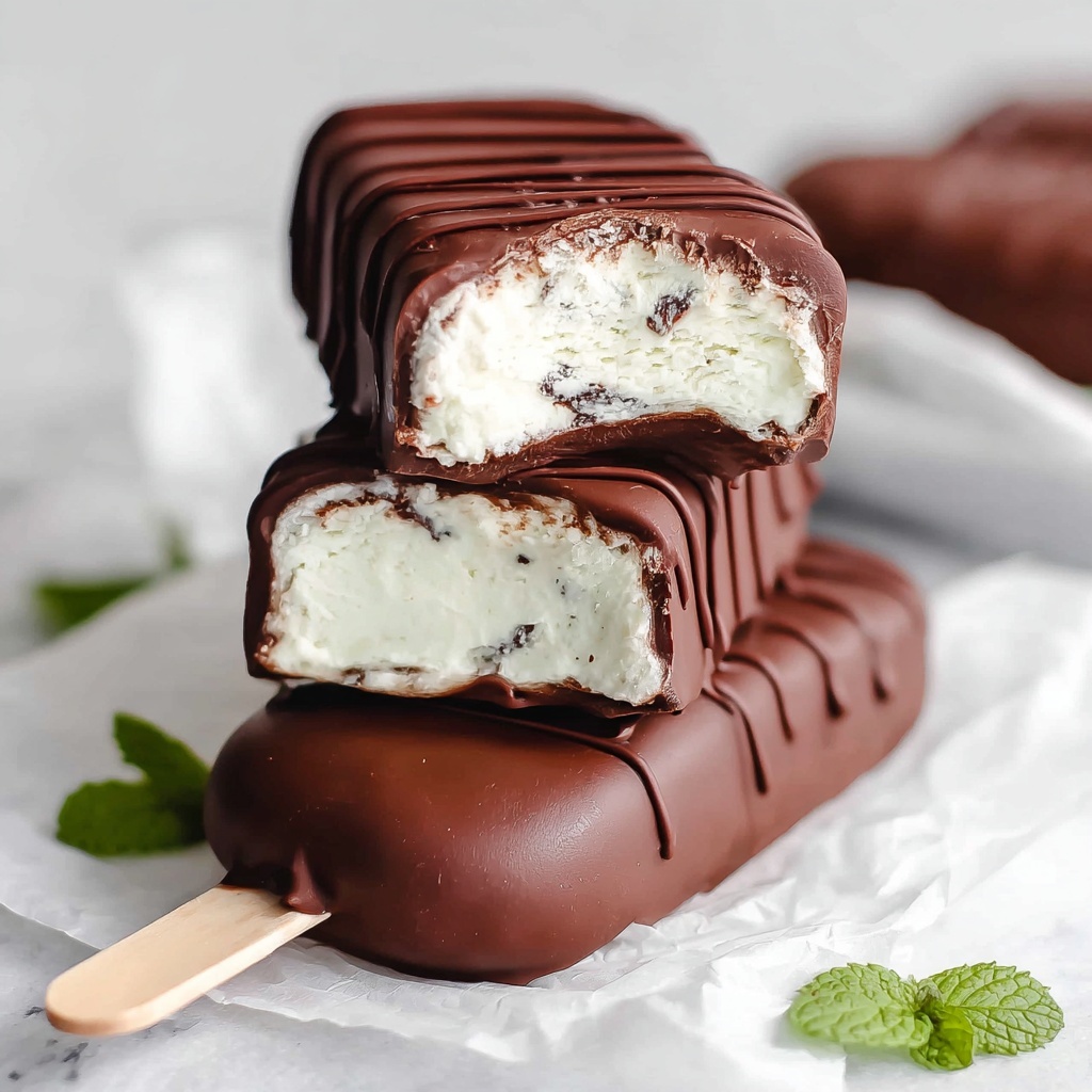 Mint Coconut Ice Cream Bars Recipe - Recipe Image