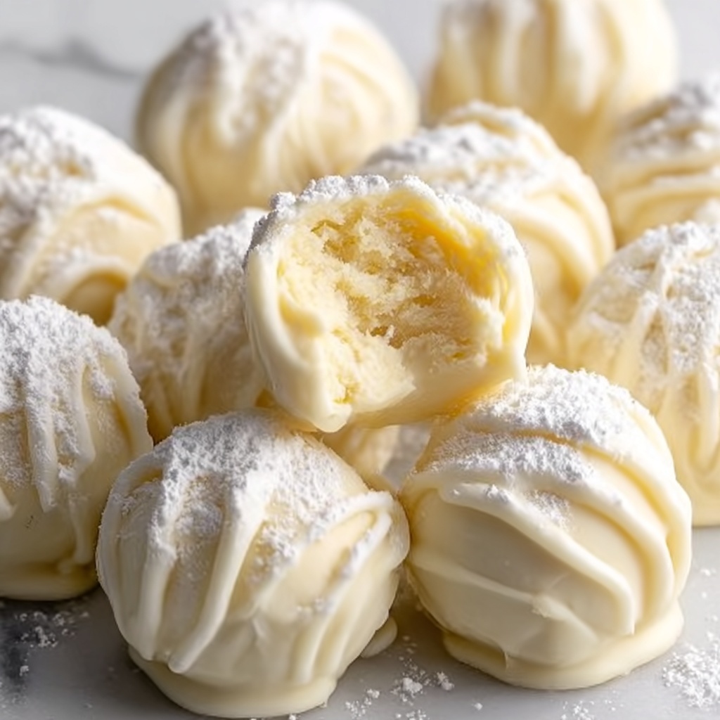 White Chocolate Lemon Truffles Recipe - Recipe Image