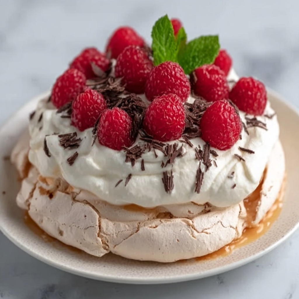 Keto Raspberry Pavlova Recipe - Recipe Image