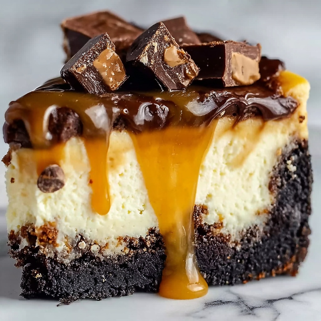 Irresistible Caramel Brownie Cheesecake You Can’t Resist Recipe - Recipe Image