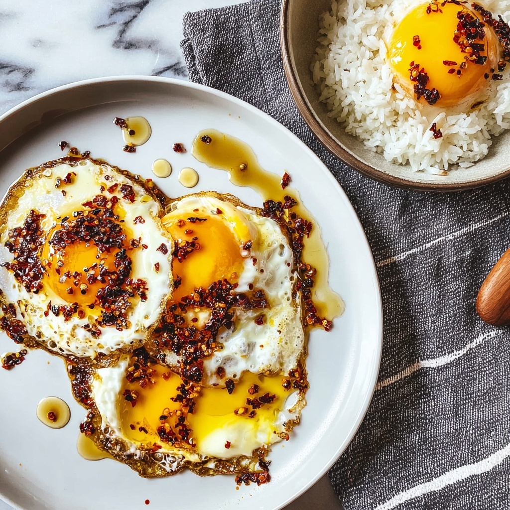 Chili Oil Fried Eggs Recipe - Recipe Image