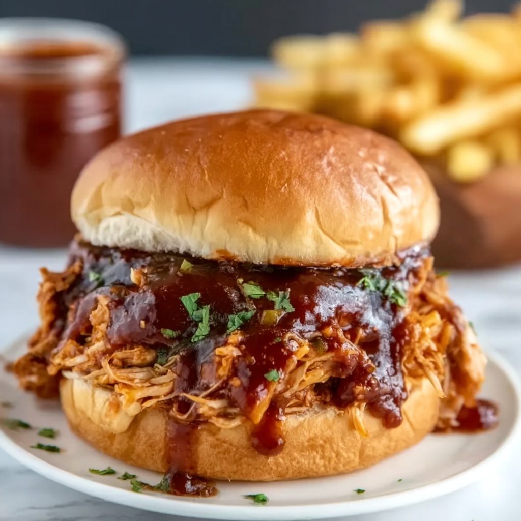 Slow Cooker Pulled BBQ Chicken Recipe - Recipe Image