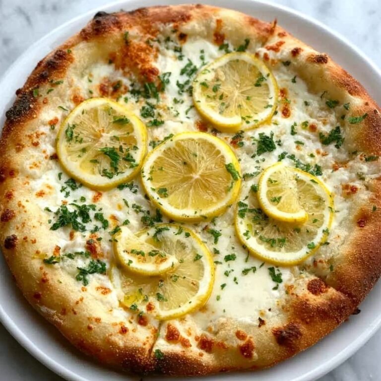 Lemon Pizza with Fresh Mozzarella and Parmesan Recipe