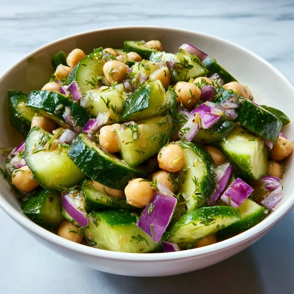 Cucumber Chickpea Dill Salad Recipe - Recipe Image
