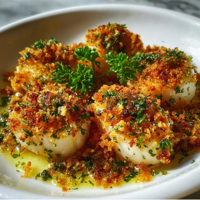 Garlic Butter Baked Scallops Recipe