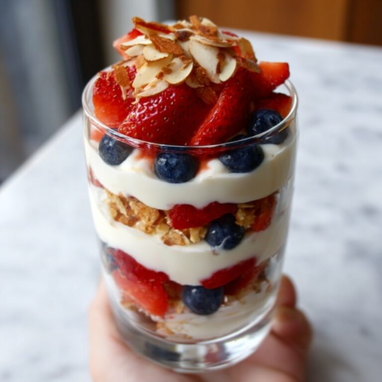 Greek Yogurt Parfait with Berries and Almonds Recipe