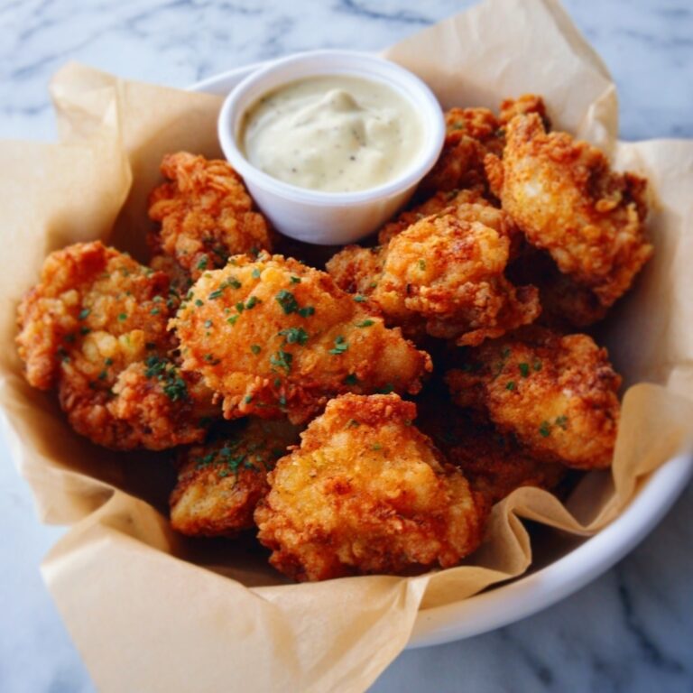 Crispy Fried Mushrooms with Cool Ranch Dip Recipe