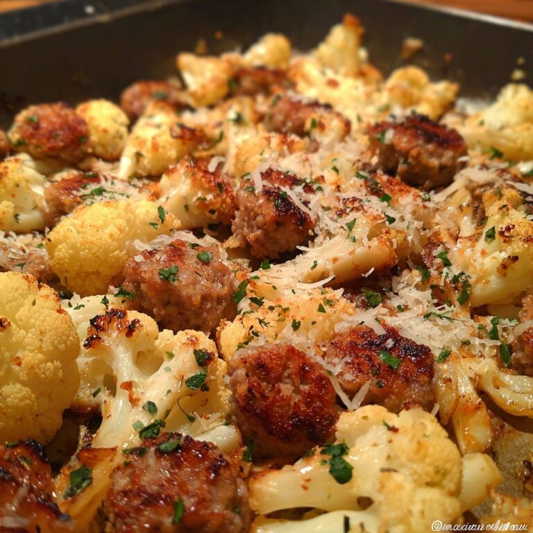 Garlic Butter Turkey Cauliflower Skillet Recipe