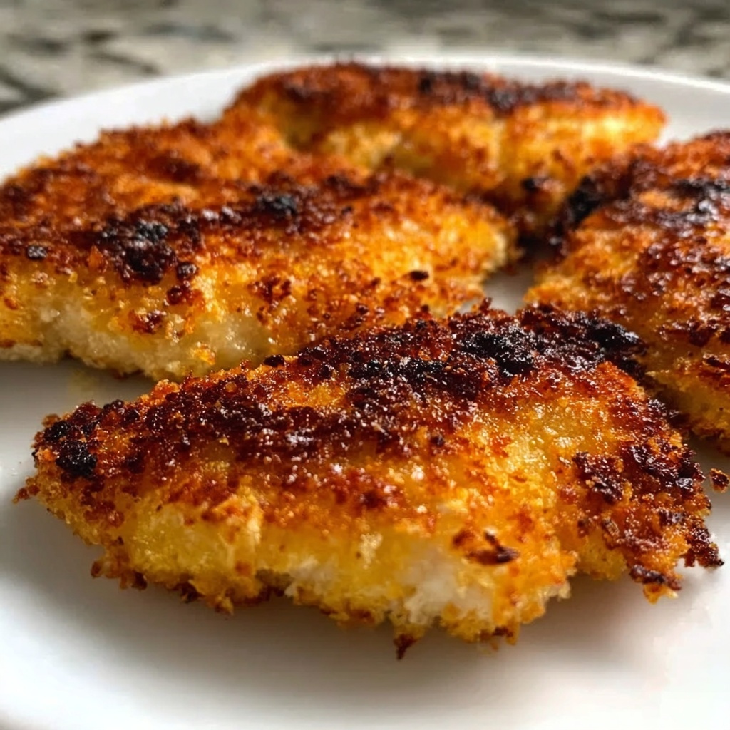 Crispy Oven Baked Chicken Fillet Recipe - Recipe Image