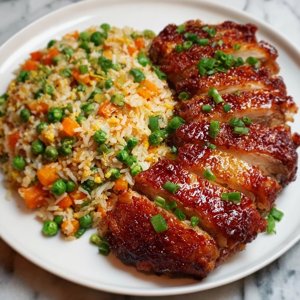 Crispy Chicken with Vegetable Fried Rice Recipe - Recipe Image