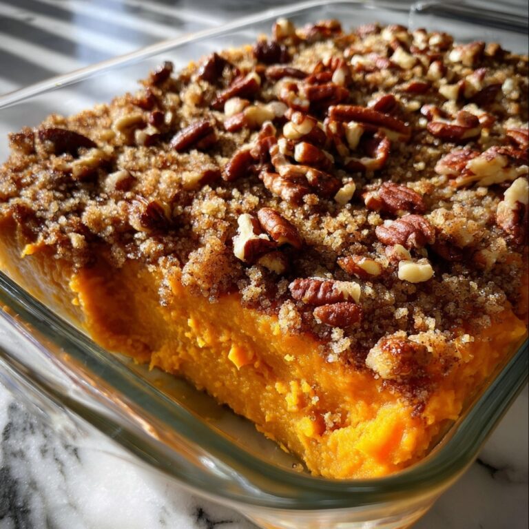 Vegan Sweet Potato Casserole with Pecan Topping Recipe
