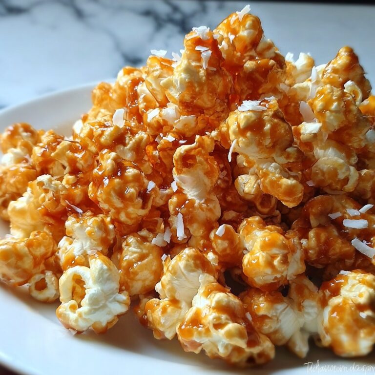 Coconut Caramel Popcorn Recipe