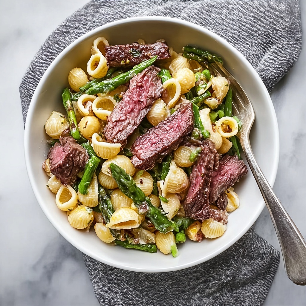 Satisfying Steak Pasta Salad: A Creamy Twist on Leftovers Recipe - Recipe Image