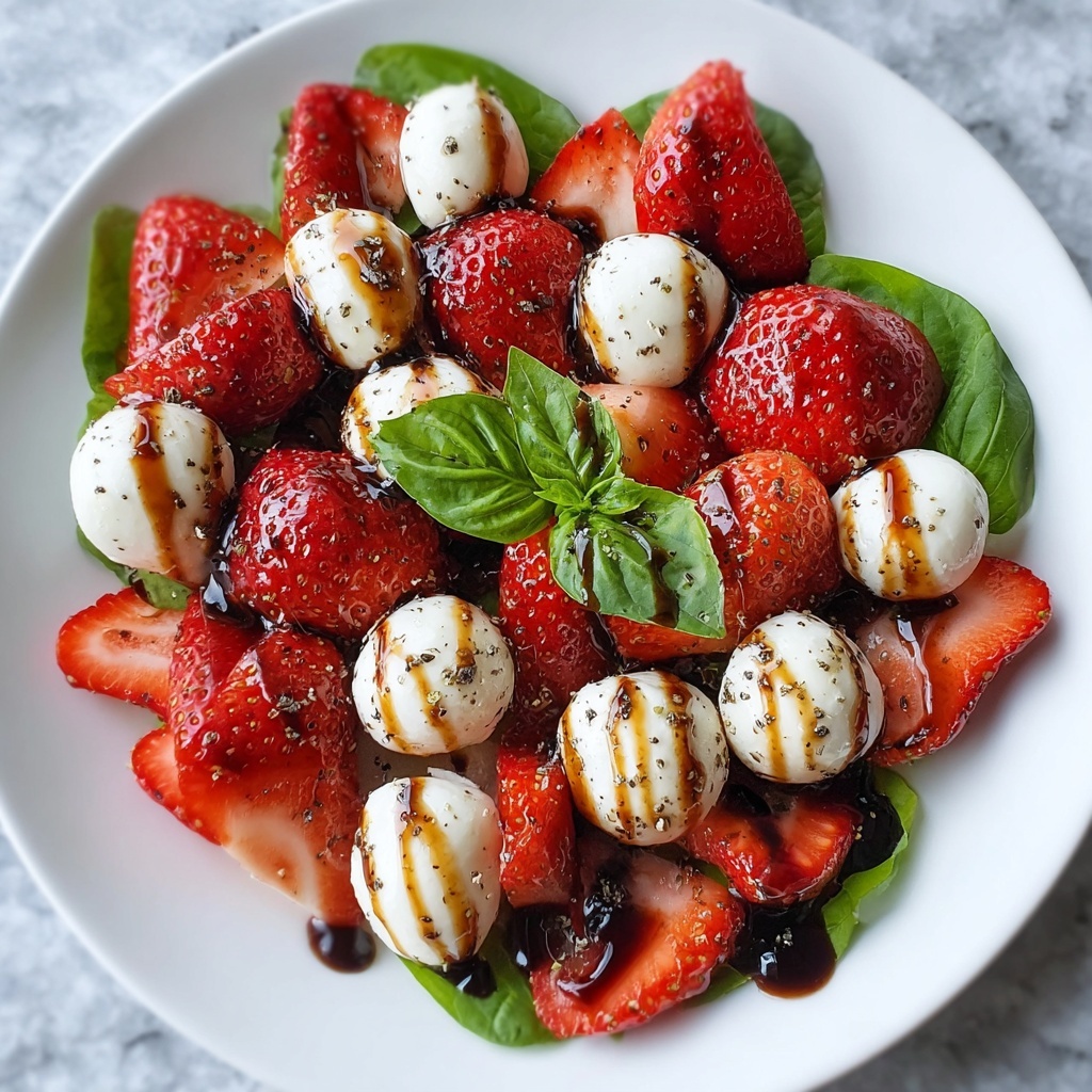 Balsamic Strawberry Caprese Recipe - Recipe Image