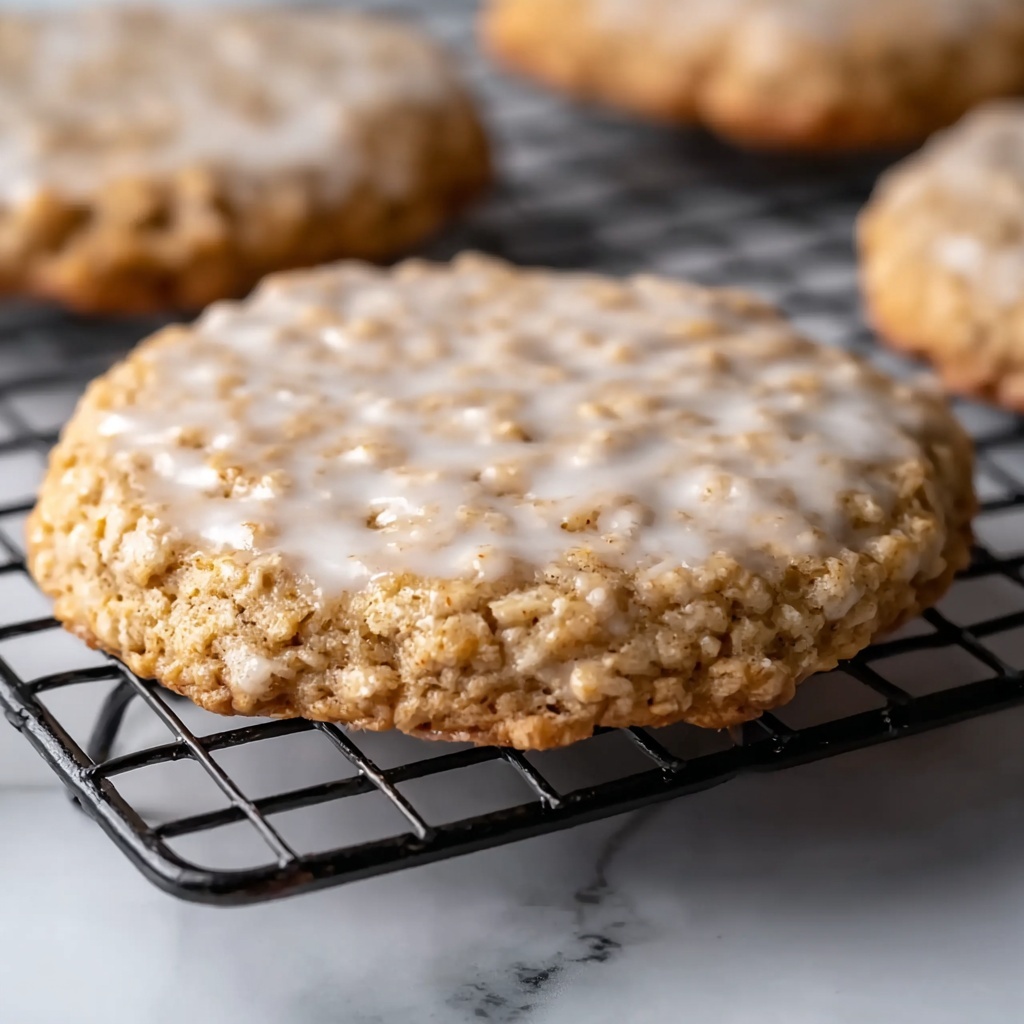 Iced Oatmeal Cookies Recipe - Recipe Image