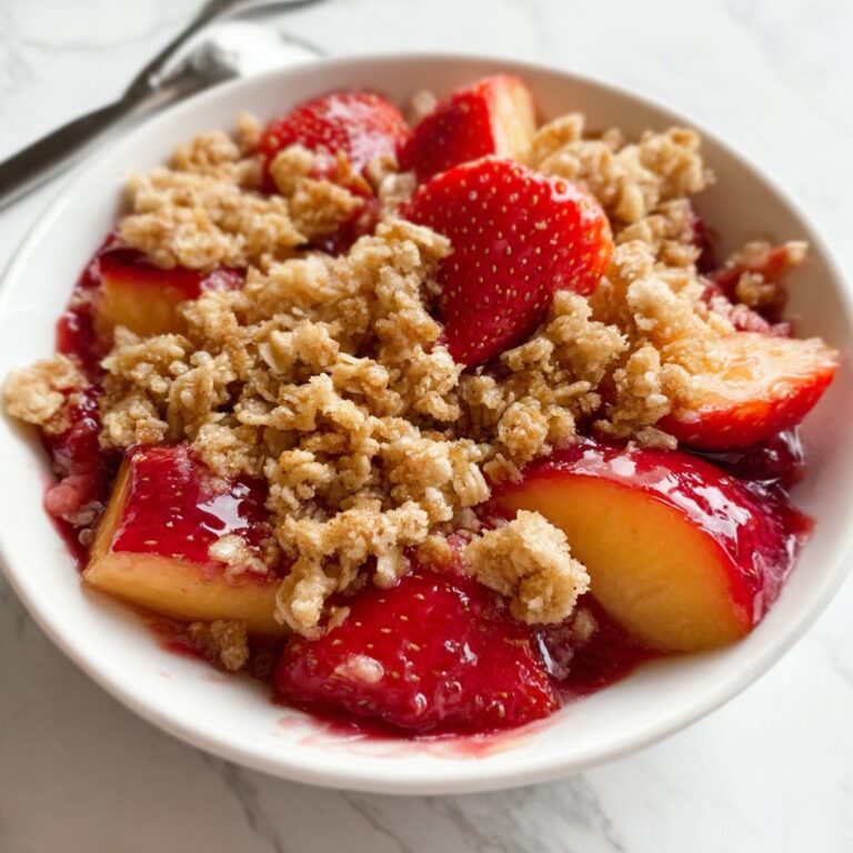 Strawberry Peach Crisp Dessert Recipe