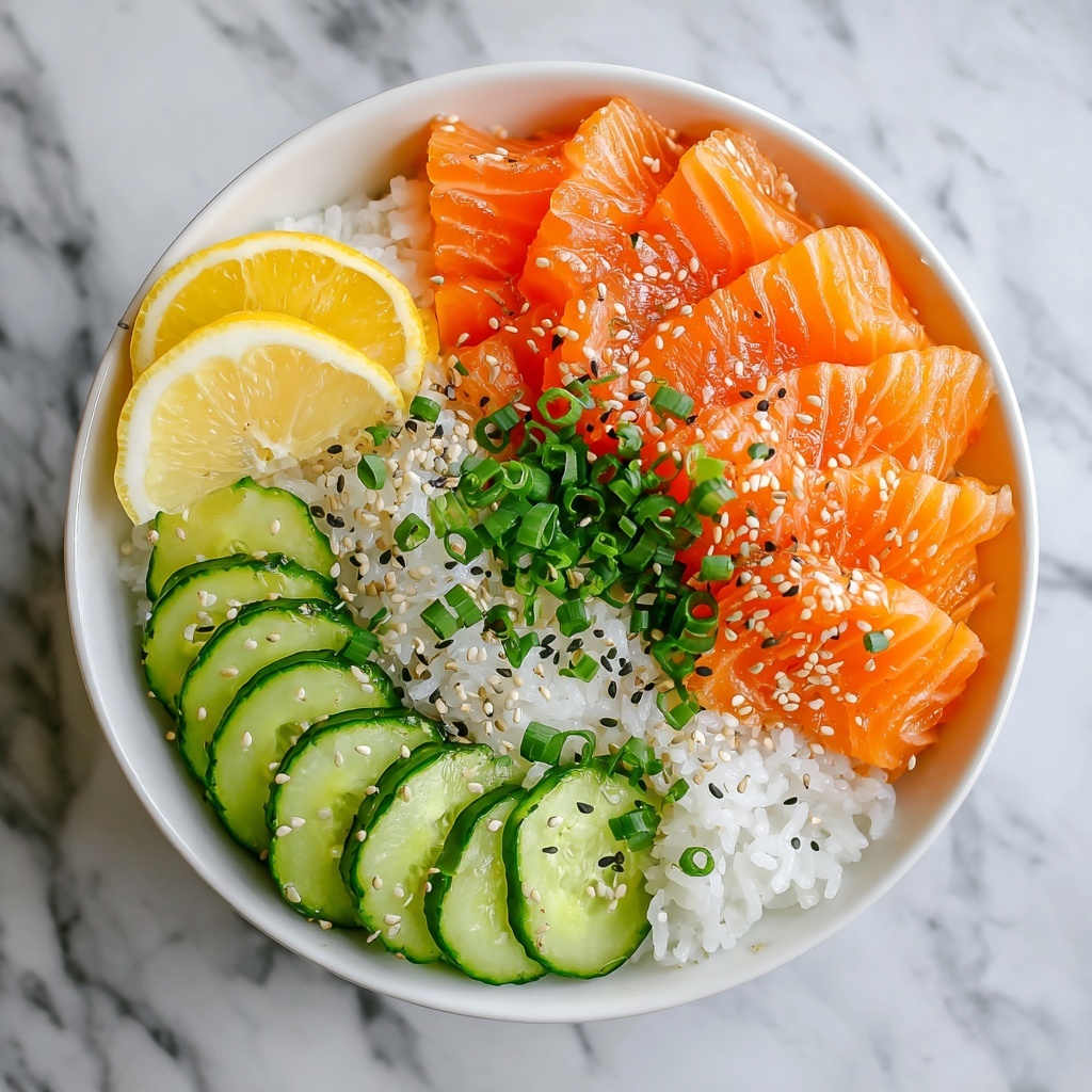 Quick Miso Soy Salmon Sashimi Bowl Recipe - Recipe Image