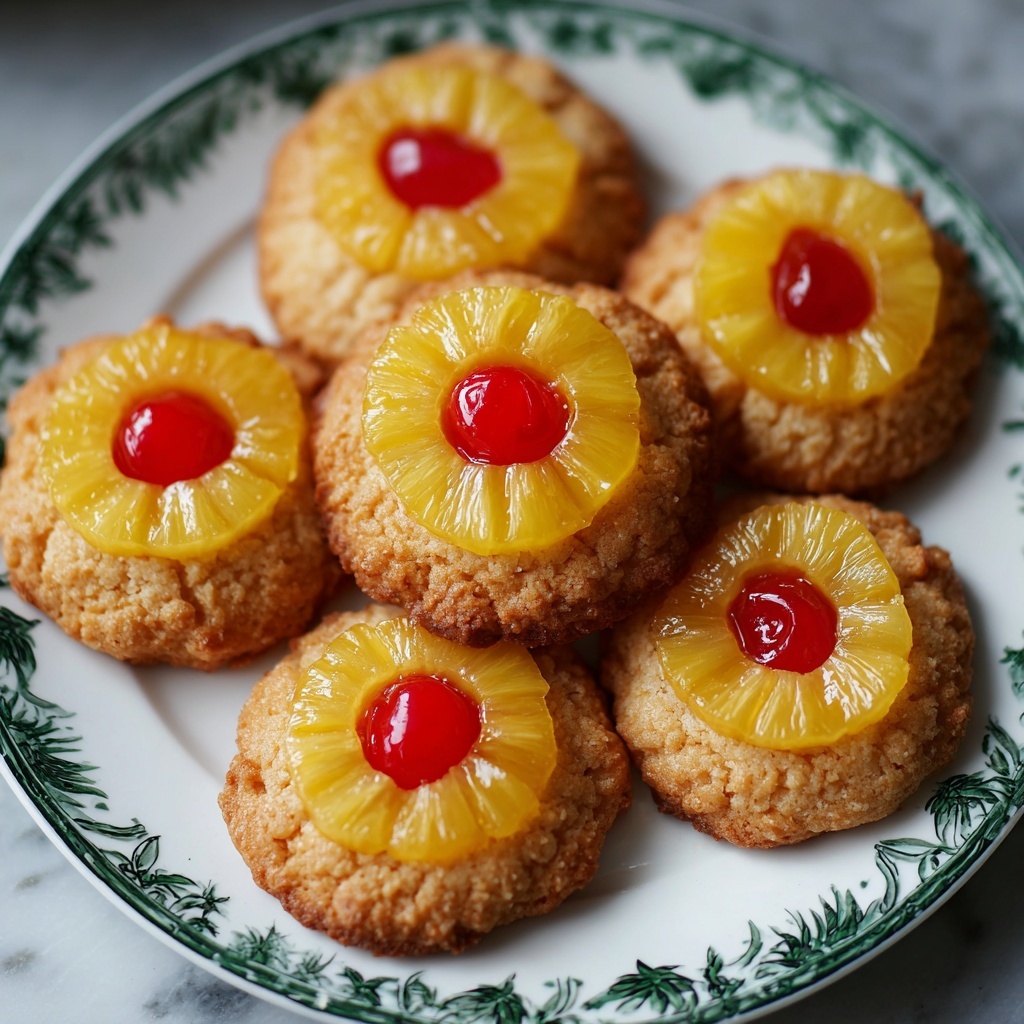 Christmas Pineapple Upside-Down Sugar Cookies Recipe - Recipe Image