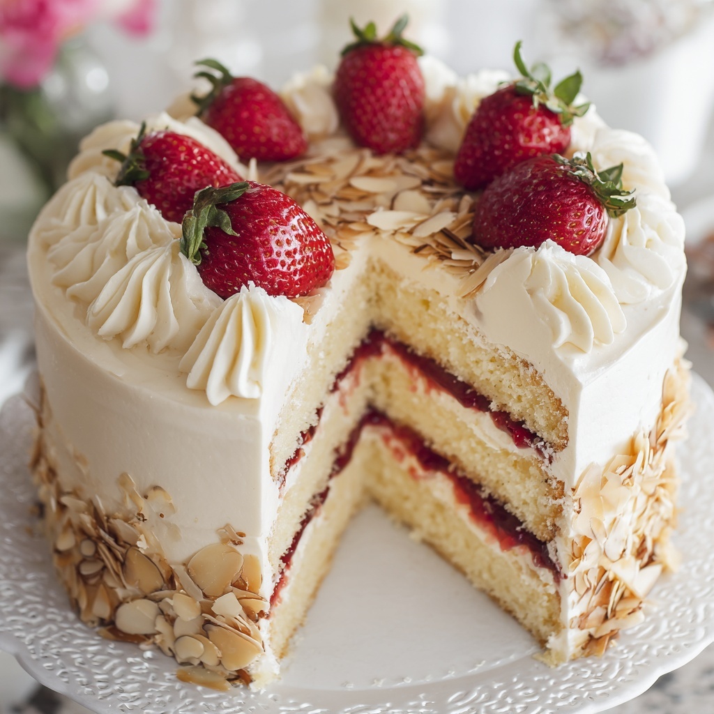 Strawberry Cheesecake Filling Pound Cake Recipe - Recipe Image