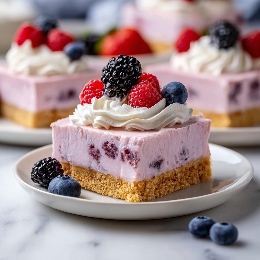 No-Bake Berry Cheesecake Recipe - Recipe Image