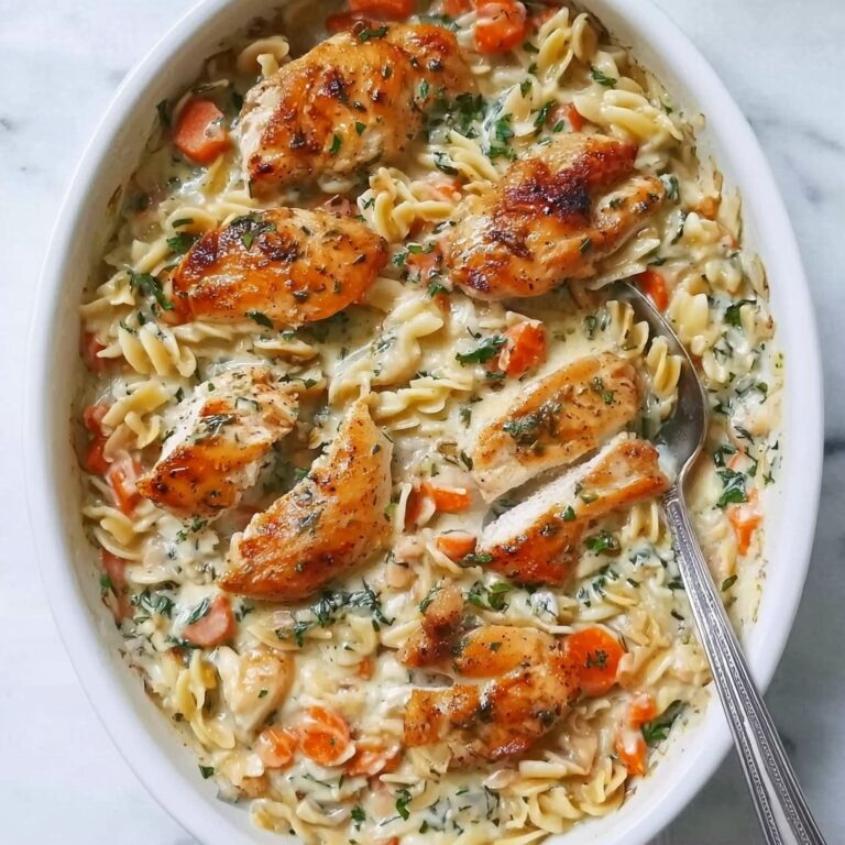 Creamy Chicken and Orzo Bake Recipe