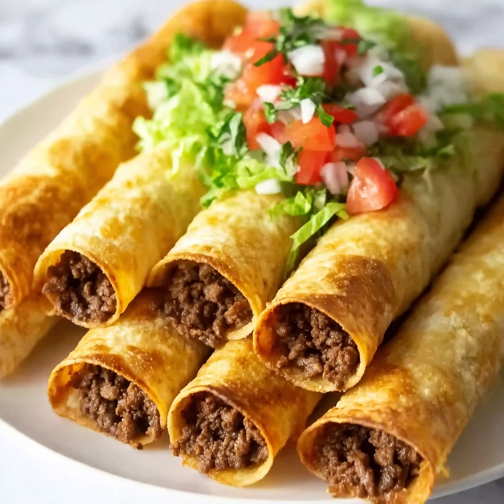 Homemade Beef Taquitos Recipe - Recipe Image