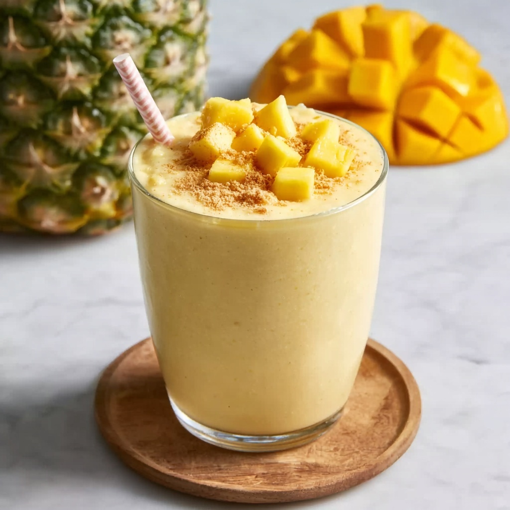 Mango Pineapple Smoothie Bowl Recipe - Recipe Image