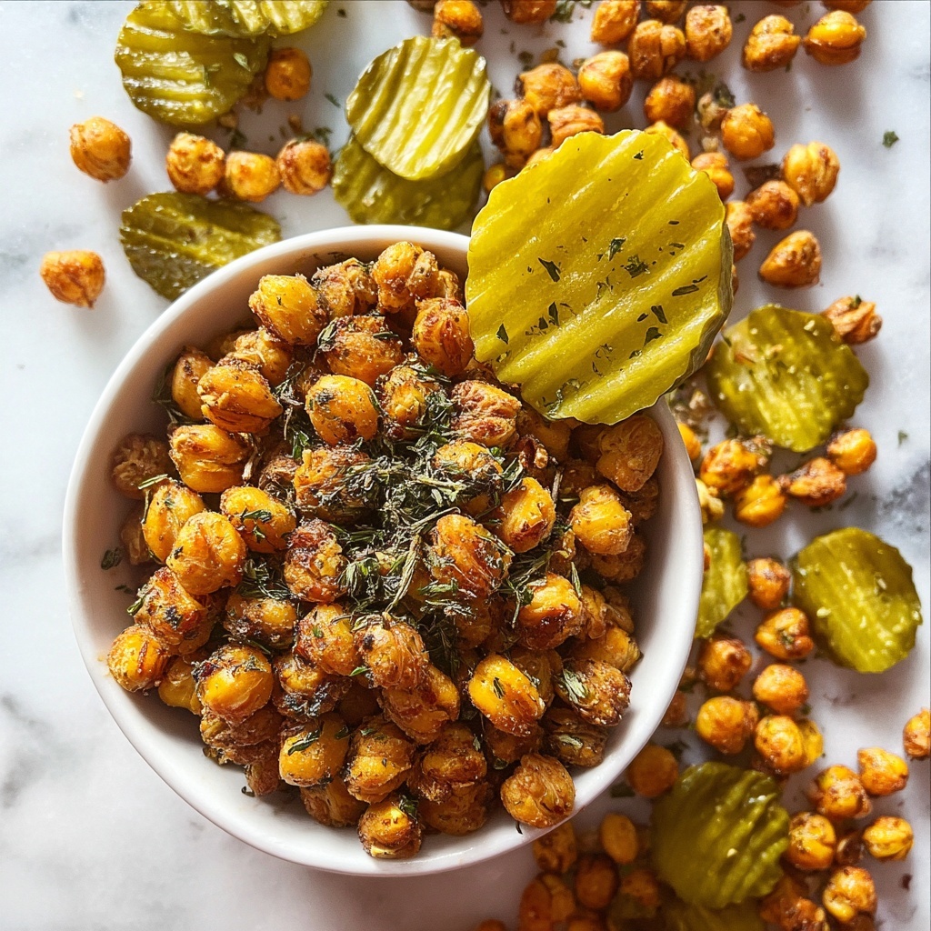 Dill Pickle Roasted Chickpeas Recipe - Recipe Image