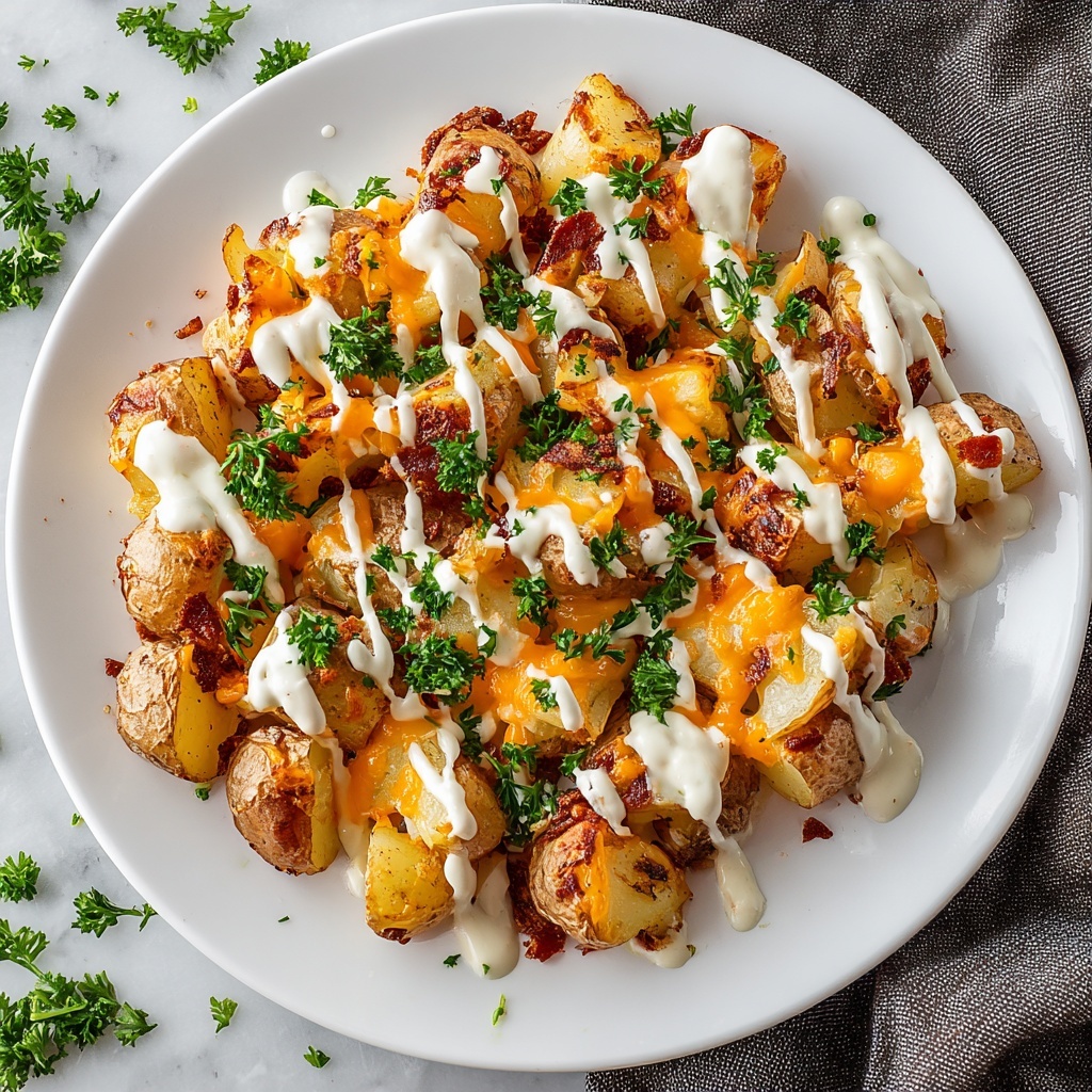 Buffalo Chicken Roasted Potato Bake Recipe - Recipe Image