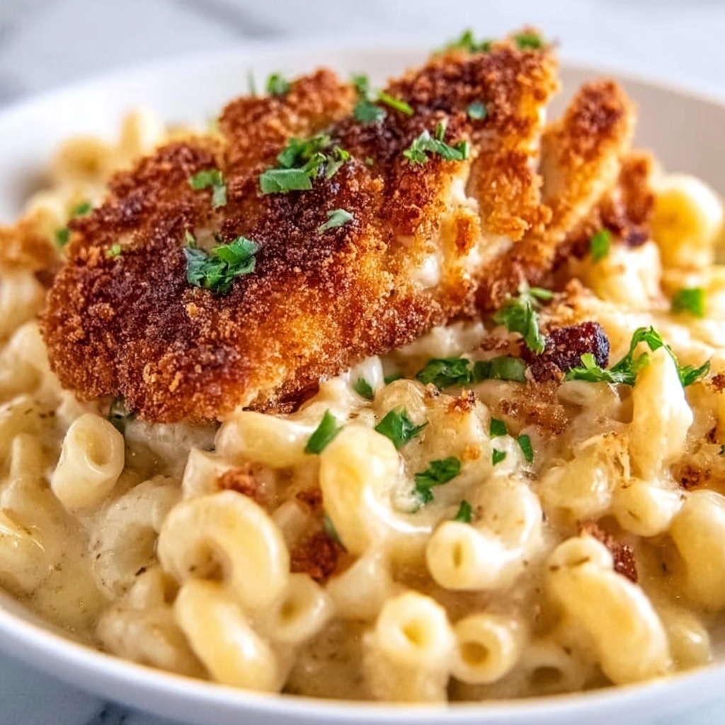 Honey Pepper Chicken Mac and Cheese Recipe - Recipe Image