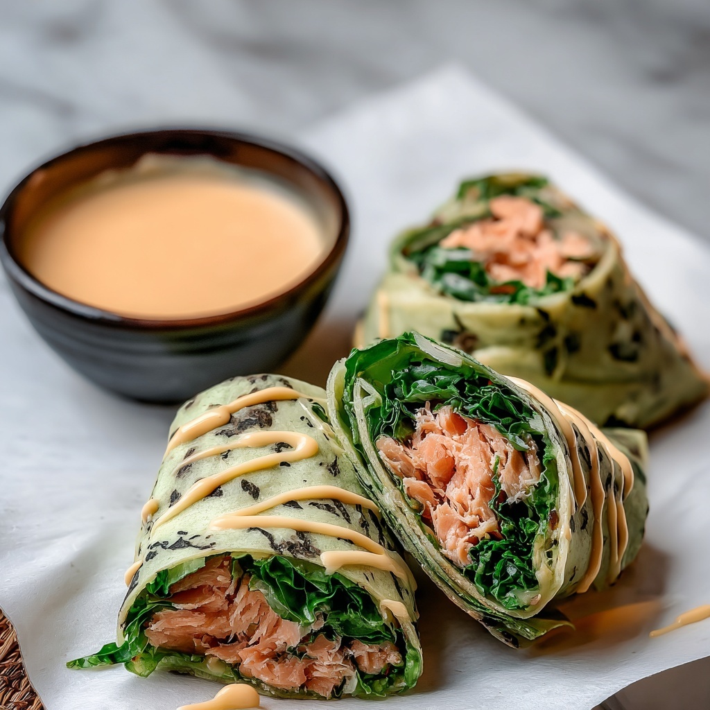 Blackened Salmon Caesar Wraps Recipe - Recipe Image