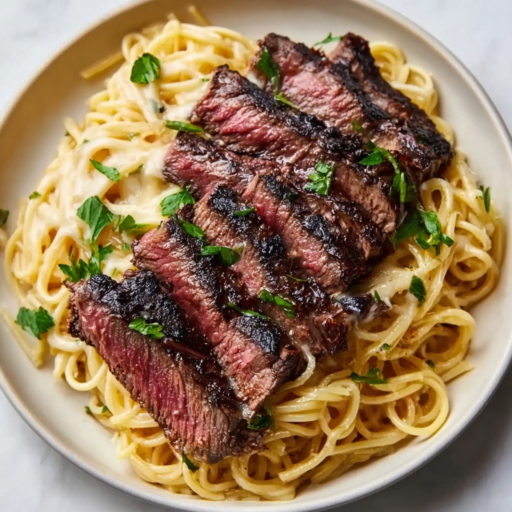 Garlic Butter Steak Lightning Noodles Recipe - Recipe Image