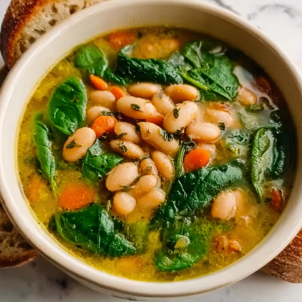 Spinach, Lentil, and Butter Bean Soup Recipe - Recipe Image