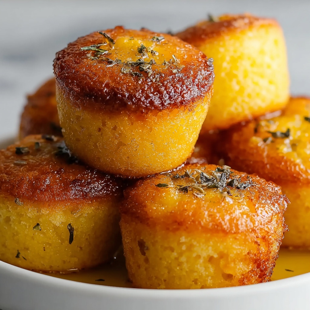 Southern-Style Honey Butter Cornbread Poppers Recipe - Recipe Image
