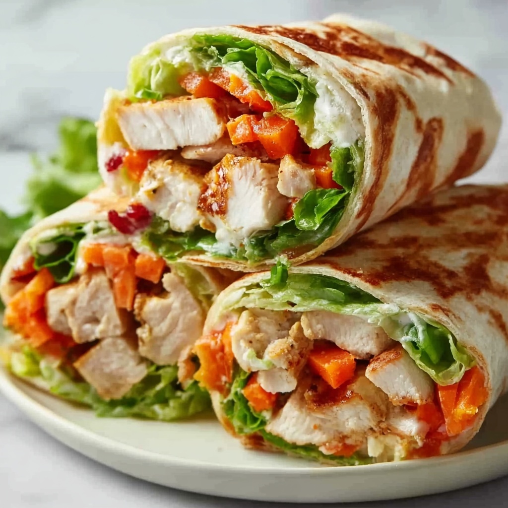 Grilled Garlic Chicken Wraps Recipe - Recipe Image