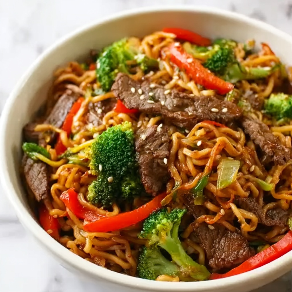 Hoisin Beef Noodles Recipe - Recipe Image