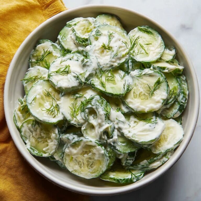 Dad’s Creamy Cucumber Salad Recipe