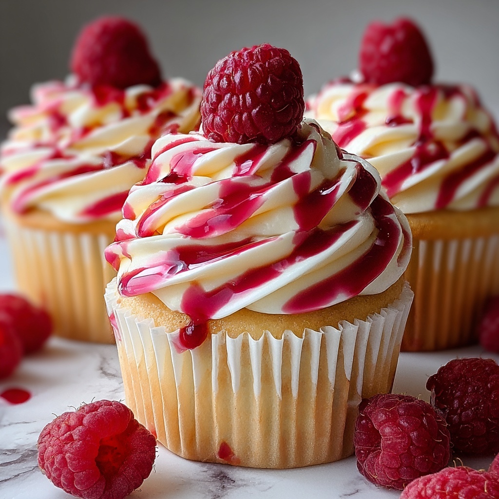 Raspberry Cheesecake Cupcakes Recipe - Recipe Image