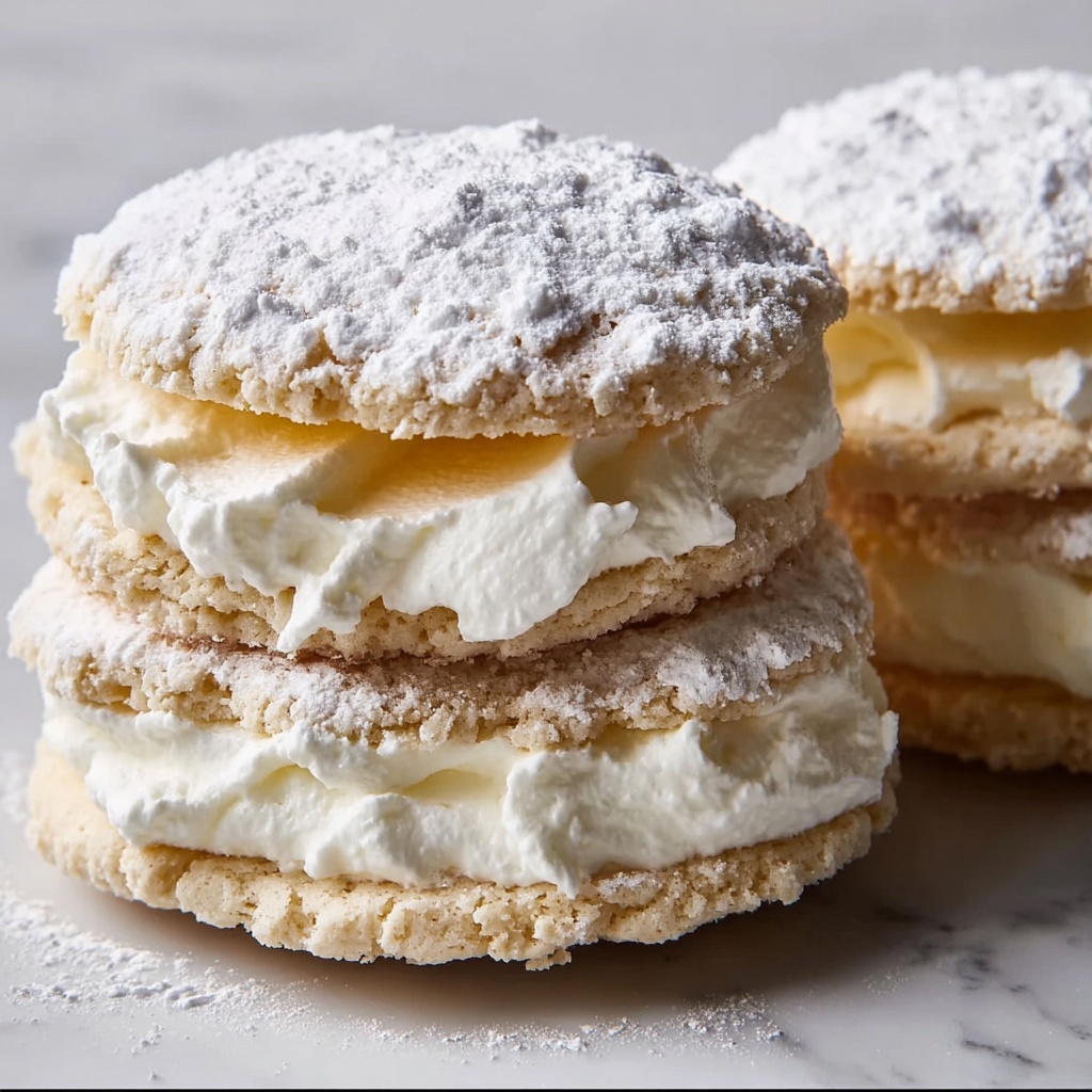 Almond Dacquoise Cream Clouds Recipe - Recipe Image