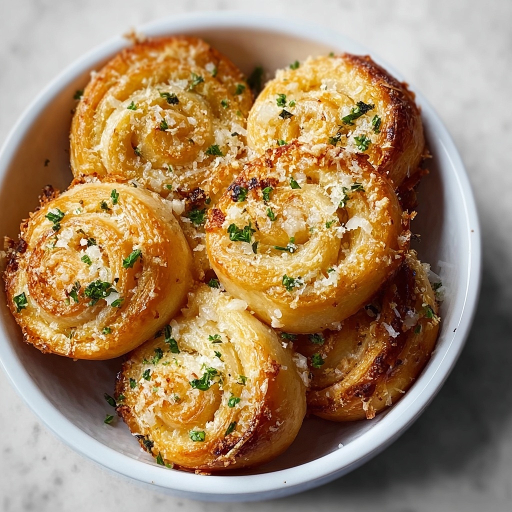 Garlic Parmesan New York Pizza Rolls Recipe - Recipe Image