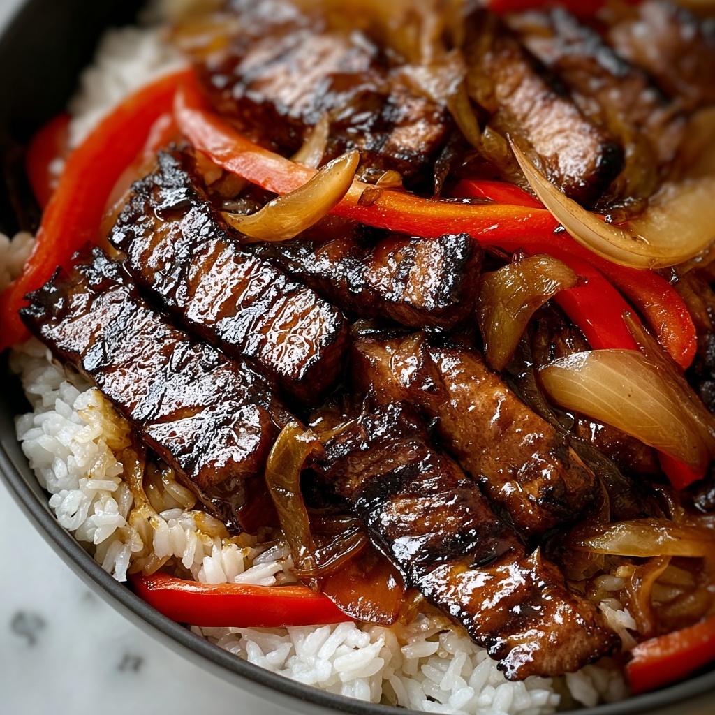 Sizzling Chinese Pepper Steak with Onions Recipe - Recipe Image