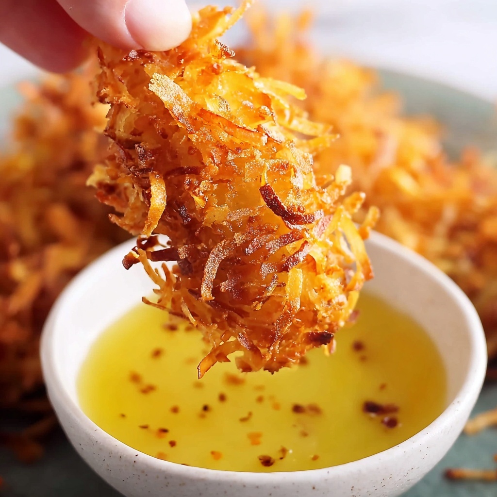 Baked Coconut Chicken Tenders with Apricot Mustard Dipping Sauce Recipe - Recipe Image