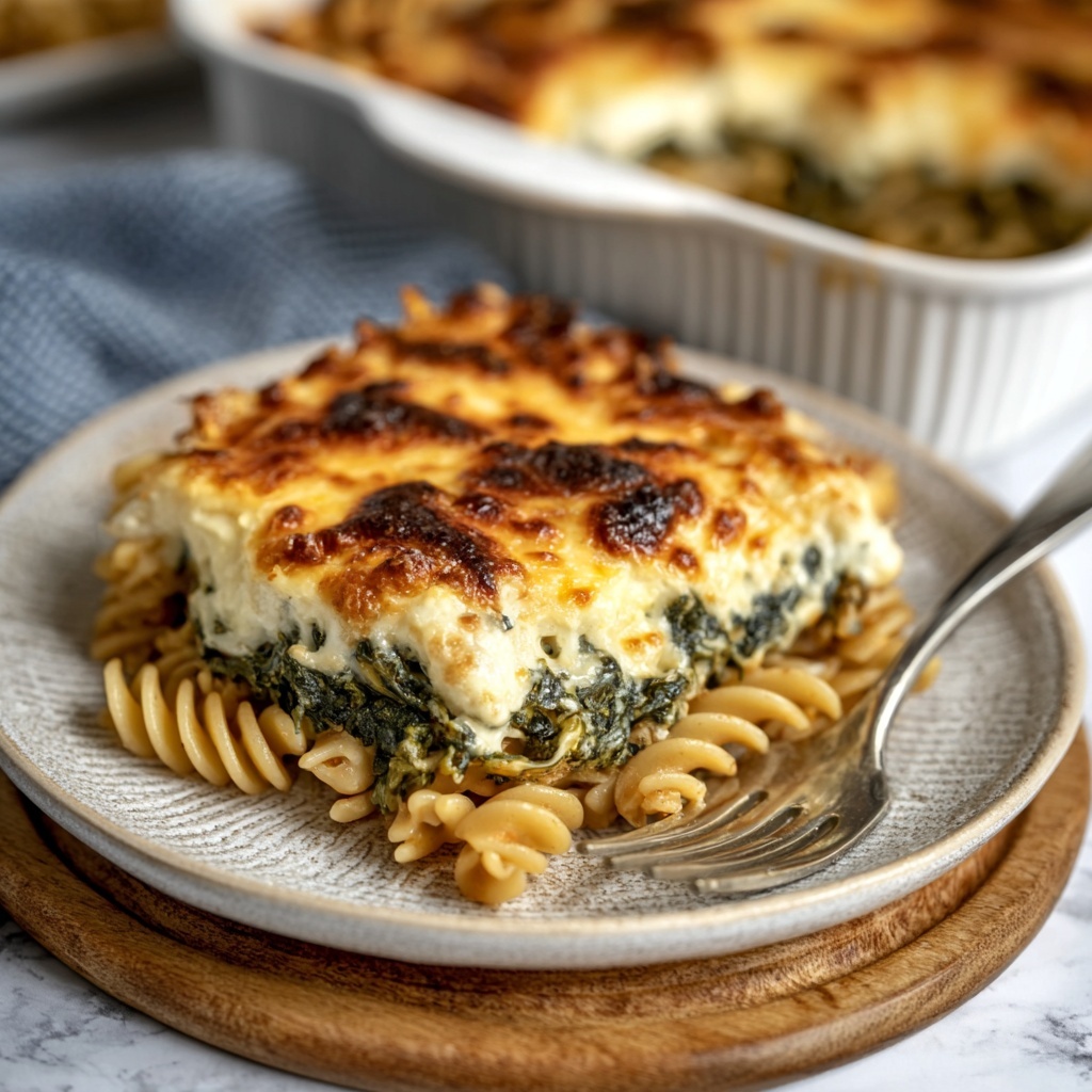 Spinach and Feta Pastitsio Pie Recipe - Recipe Image