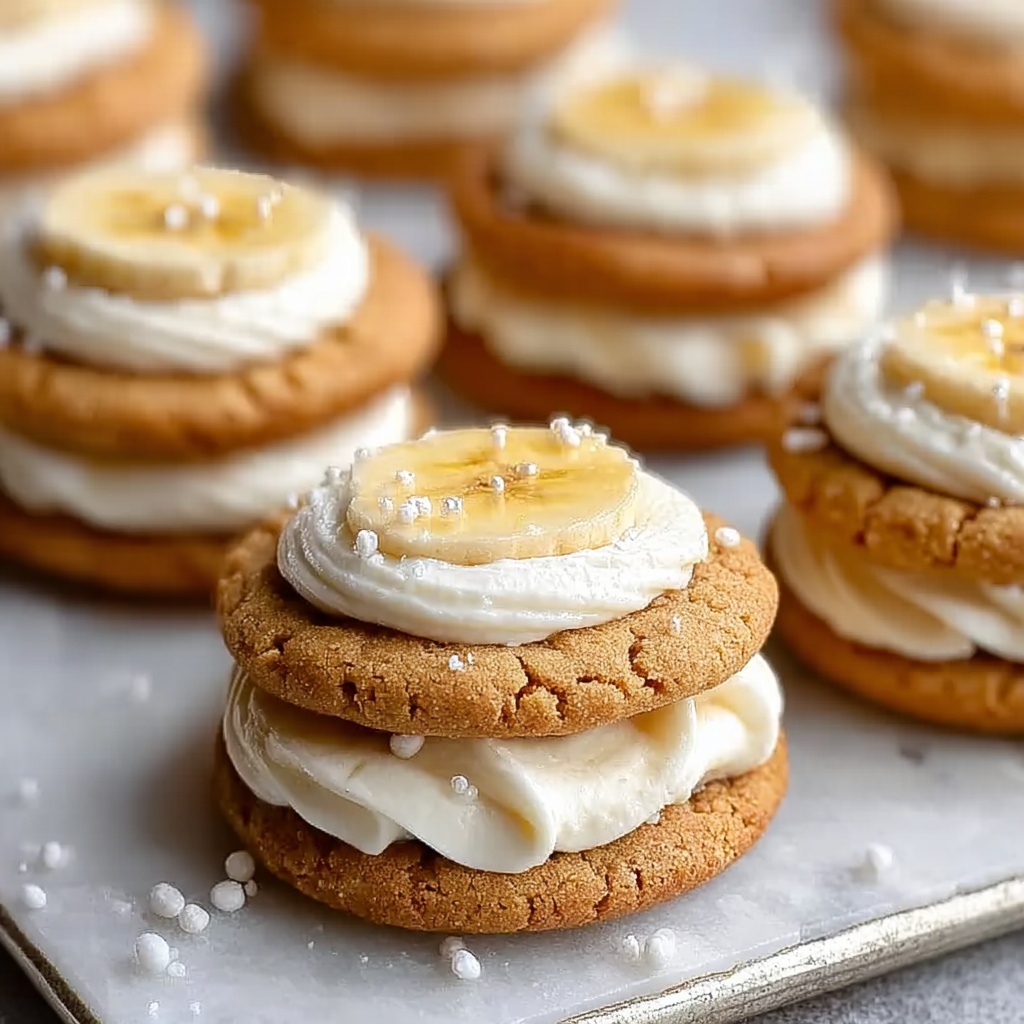 Banana Pudding Cookies Sandwiches Recipe - Recipe Image